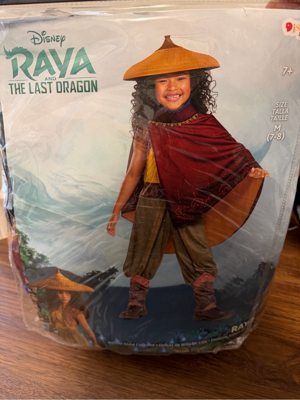 Disney Raya Kids Costume and Wednesday with Red Cape and Yellow Top